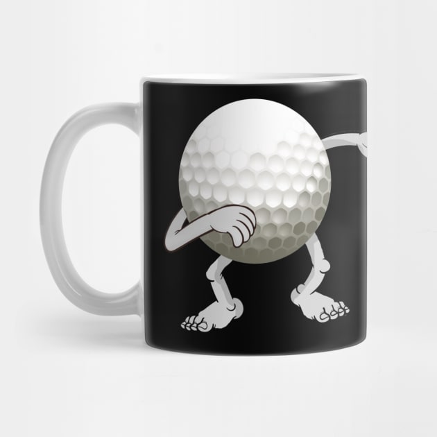 Funny dabbing golf ball by williamarmin